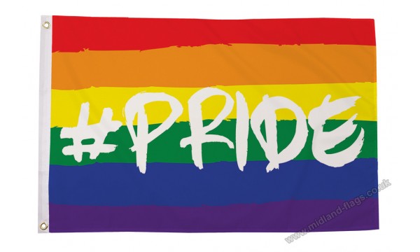 Hashtag Pride (Rainbow) Flag